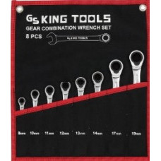 King Tools Combination Gear Wrench Set 8 - 19mm