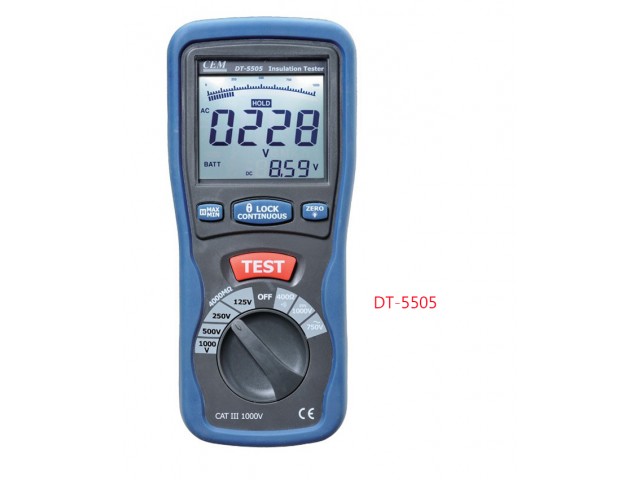 CEM Insulation Tester ( Model DT-5505 )