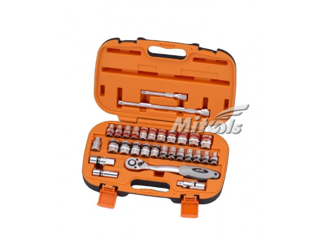 King Tools or Mitools Socket Wrench Set 1/2" Square Drive x 6 point