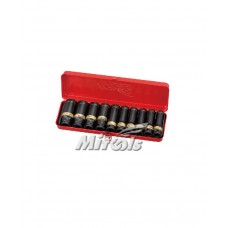 King Tools or Mitools Deep Socket Wrench Set 1/2" Square drive x  12point 